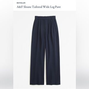 Abercrombie & Fitch Curve Love Sloane Tailored Wide Leg Pant